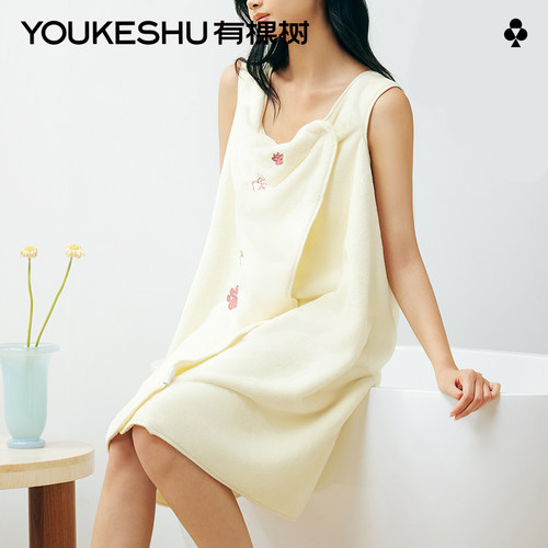 有棵树抗菌防螨浴袍2025新款夏季