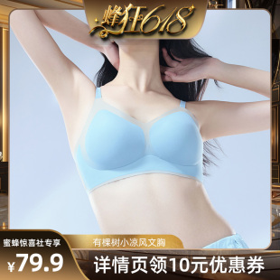 蜂狂618 有棵树凉感内衣女小凉风文胸无钢圈