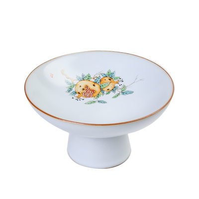 汝窑陶瓷茶点盘果盆水果盘