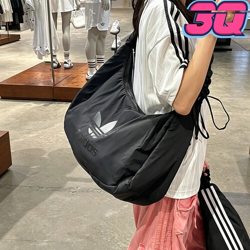 adidas三叶草云朵包大容量斜挎包