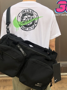 NIKE耐克男女健身包新款大容量拎包运动旅行斜挎单肩包CK2795-010