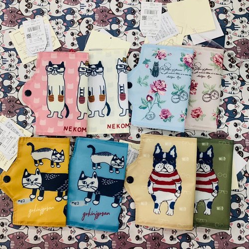 日本原单 kusuguru品牌 新款口罩收纳 口罩夹 数码印花