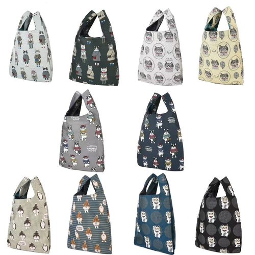 日本 kusuguru正品猫咪法斗提花马甲包手提包手拎包通勤包 303