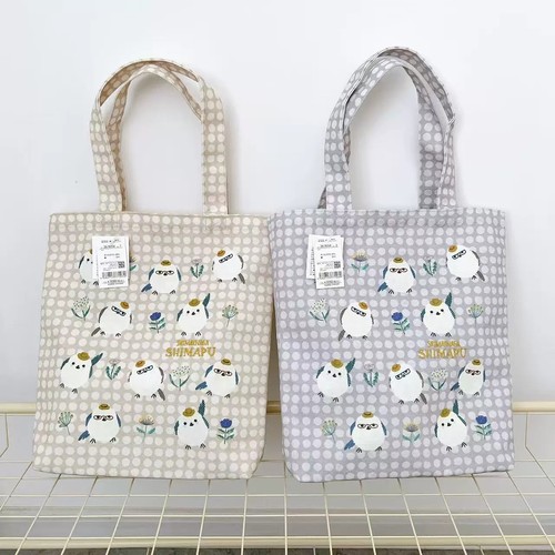 日本Kusuguru正品刺绣小鸡单肩包手提包补习包购物通勤帆布503