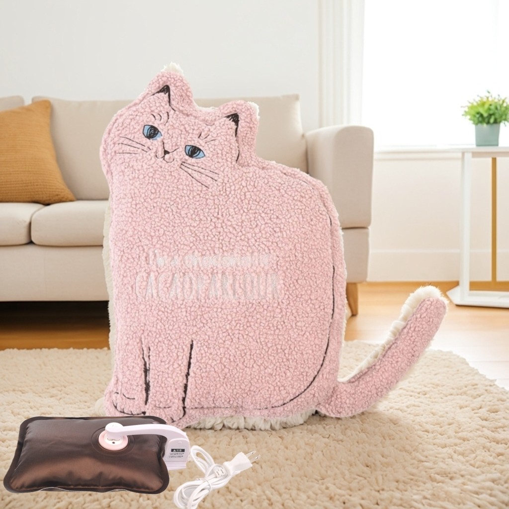 日本原单 kusuguru品牌新款秋冬充电暖手宝胖猫猫咪 抱枕公仔216