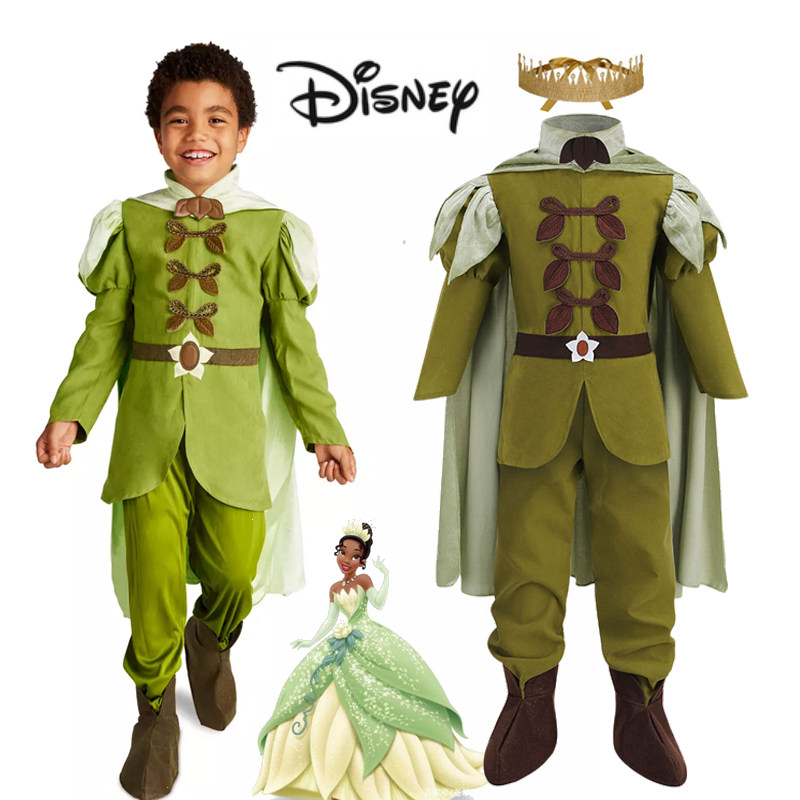 新款迪士尼男童青蛙王子扮演服万圣节frog prince naveen cos表演