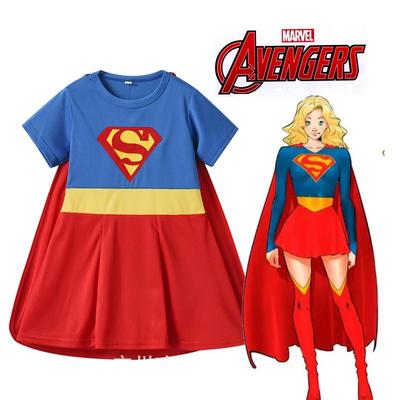 新款女童超人扮演服万圣节表演服