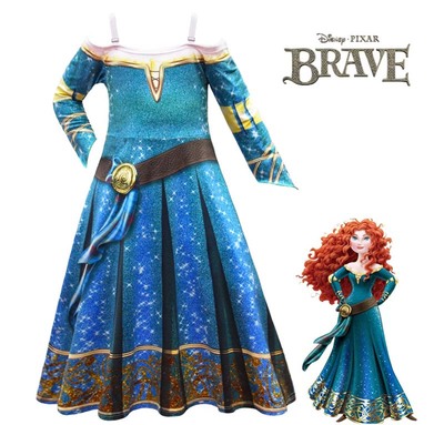 迪士尼勇敢传说梅莉达派对表演服