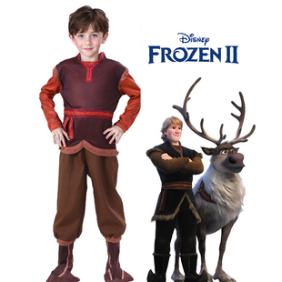 新款儿童采冰人克斯托夫扮演服万圣节迪士尼男童冰雪奇缘活动表演