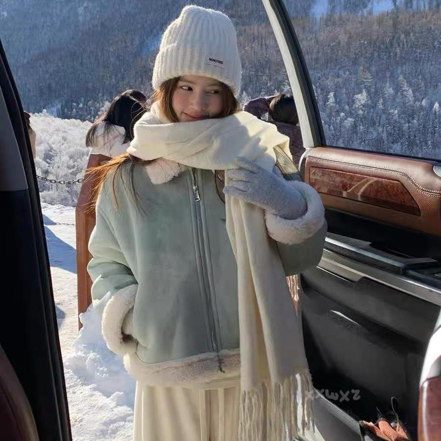 550克鹿皮绒复合羊驼绒