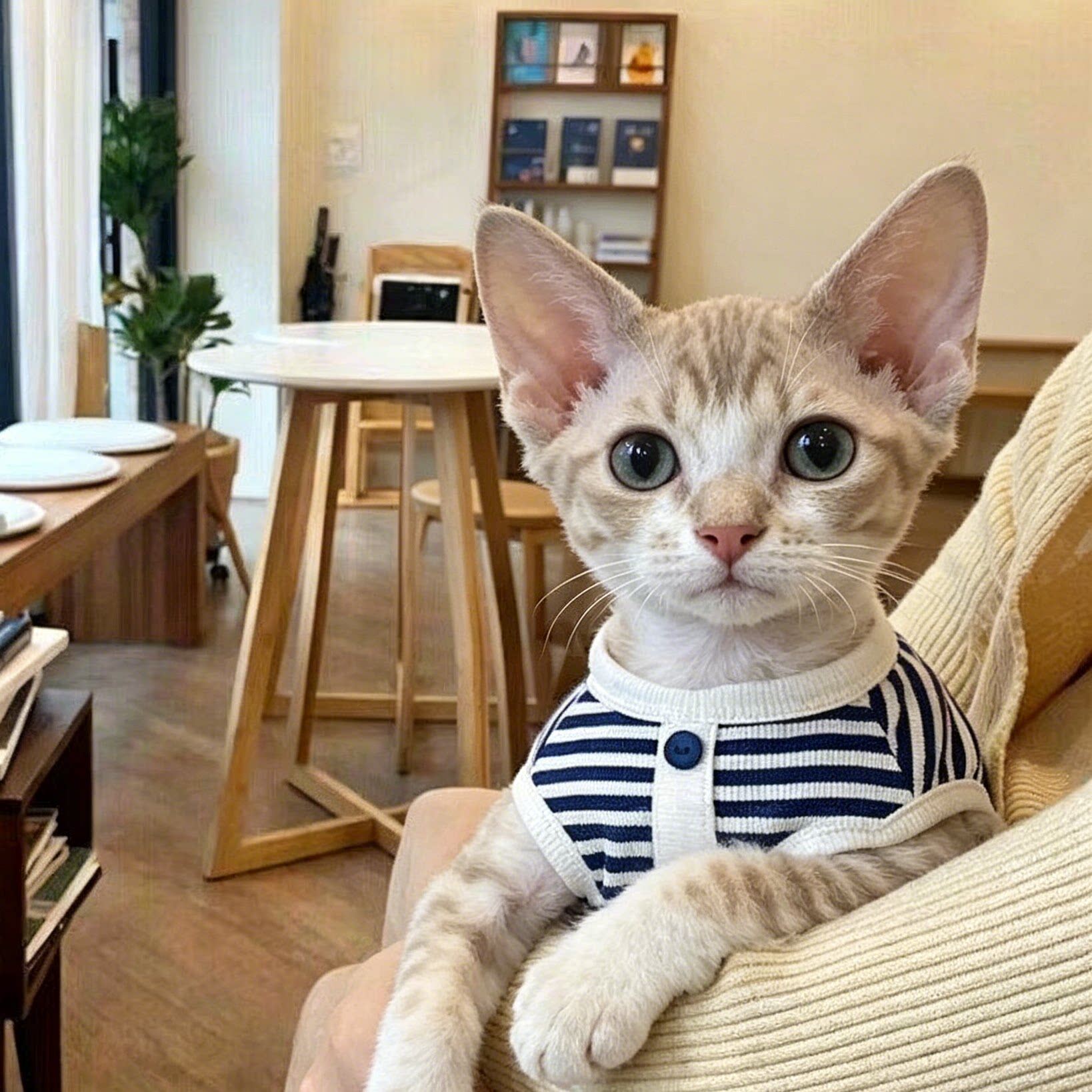 德文幼猫衣服猫咪专用夏季薄款背心斯克芬斯无毛猫防尘宠物服饰