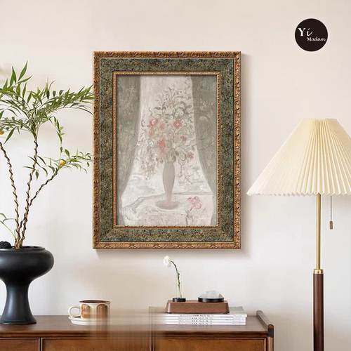 法式中古风花韵高级感艺术装饰画