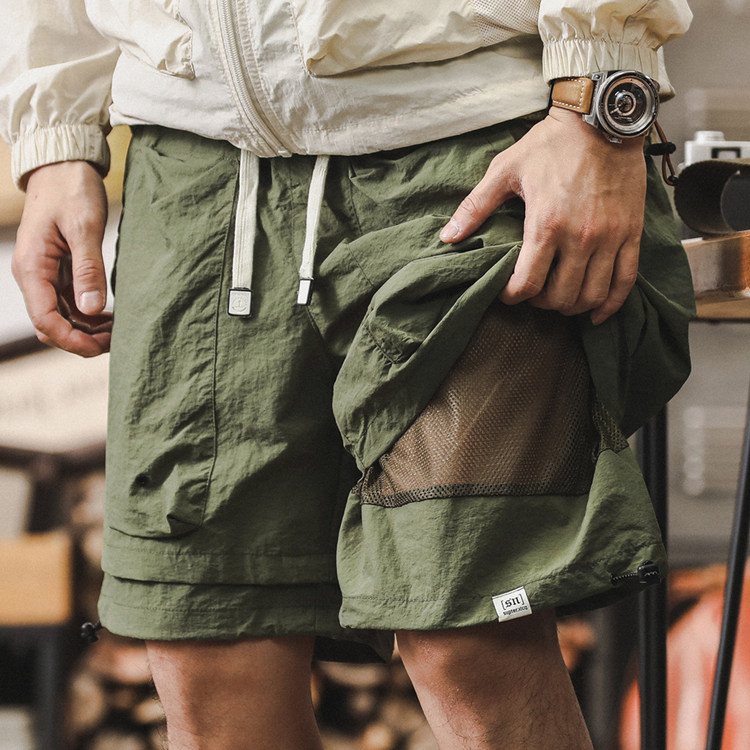 美式工装短裤男夏季宽松大码假两件山系户外机能速干裤休闲五分裤,男装,短裤,淘宝优惠券,粉丝福利购,淘宝优惠卷