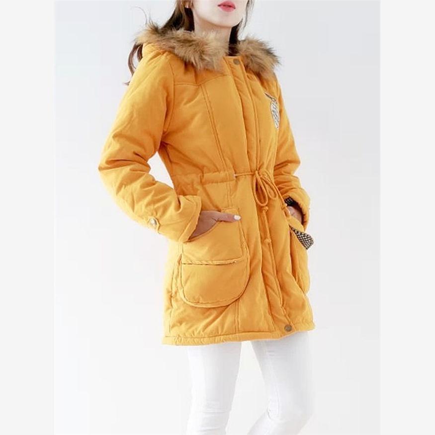 Hooded Winter Jacket Women Fashion Warm Coats Ladies Tops 女