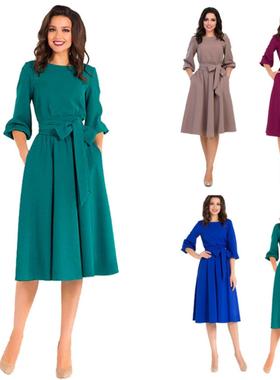 2022 spring Casual Dress For Women Party Ladies Long Dresses