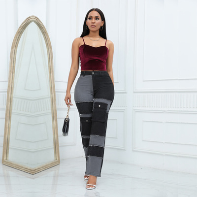 big size jeans for women long pants Women's jeans trousers裤