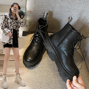 新款马丁靴女英伦机车短靴ins潮