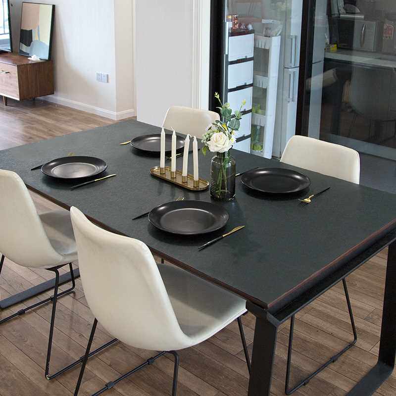 摩登瑞朵纯色轻奢防水防油防烫餐桌垫茶几垫多色可选桌布皮革桌垫