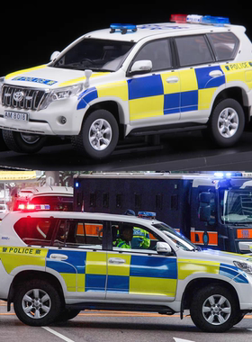 1:43 太阳星 vitesse 丰田 陆巡 普拉多 香港交通警察 汽车模型