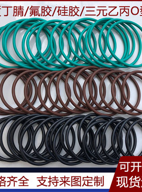 定做/现货优质丁腈氟胶o型圈油封垫片耐高温腐蚀硅橡胶密封圈弹性