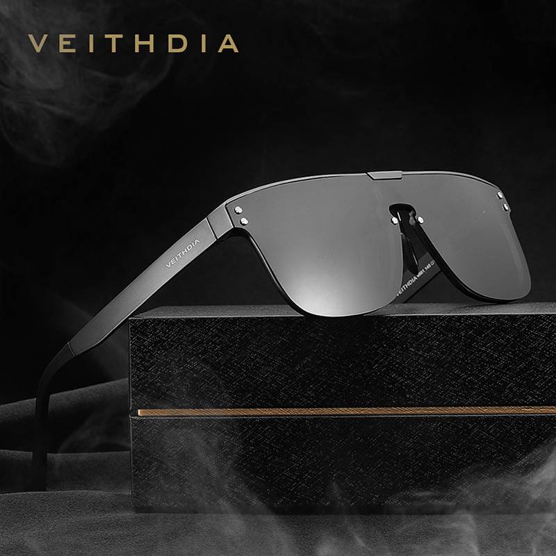 VEITHDIA Brand Fashion Retro Aluminum Sunglasses Polarized
