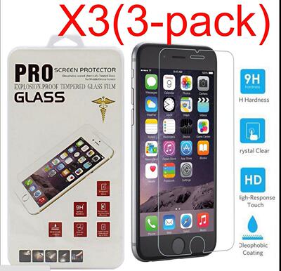 3PCS Tempered Glass Screen Film Protector IPhone15 14 13 12 11 pro max