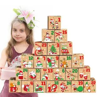 1-24 Christmas Advent Calendar Gift Box 24Pcs Xmas New Year
