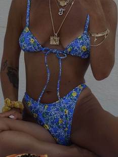 Bikini Swimsuit Bathing Suit Women Swimwear High Waist Beach