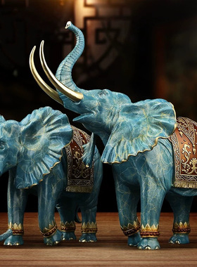 一件发吉象临门铜大象摆件家居客厅办公室书房装饰工艺品乔迁礼物