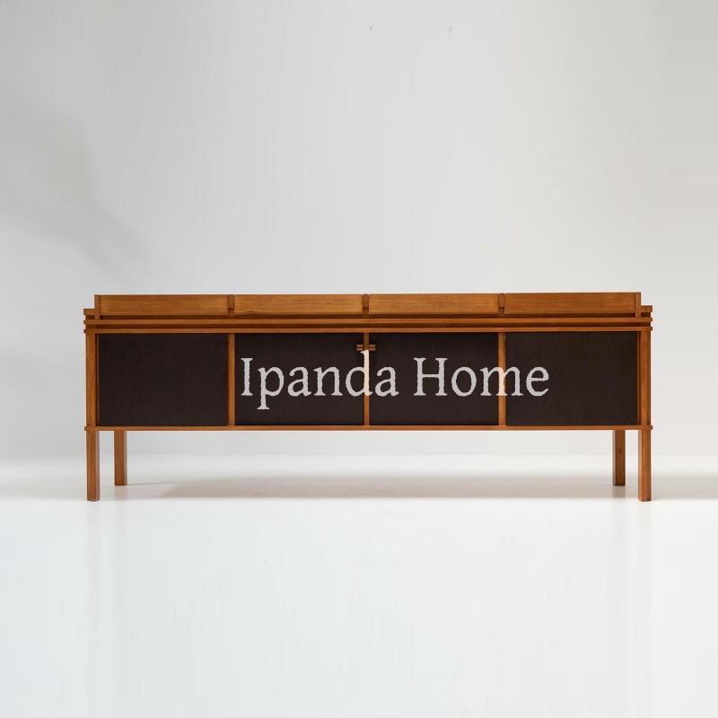 中古风实木白蜡木餐边柜收纳柜