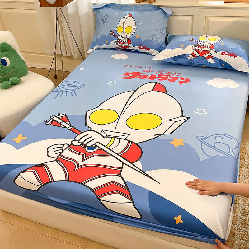 奥特曼儿童全棉床笠单件纯棉床罩