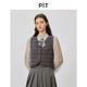 新款 PIT浅灰色长袖 半裙背心毛针织衫 女2026春季 衬衫 中长款