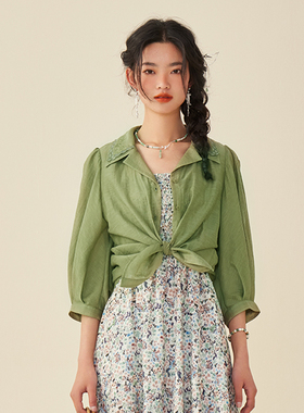 【商场同款】PIT复古衬衫女春季新款长袖通勤女士衬衣外套