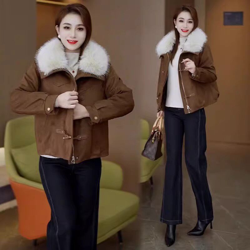 韩系超好看棉服冬季冬装保暖外套