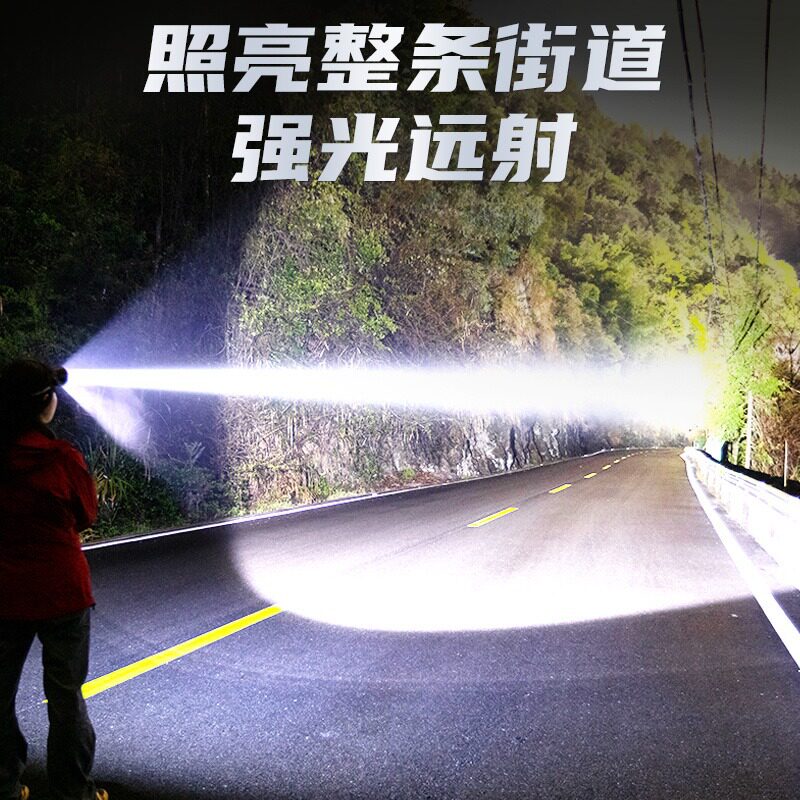 头灯头戴式强光充电超亮