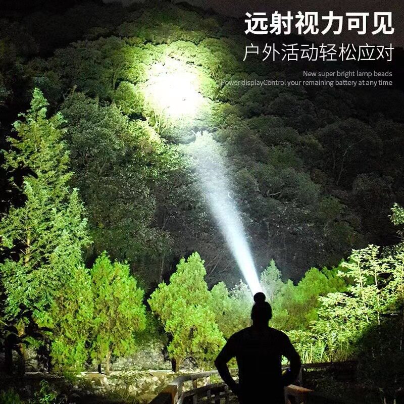 LED头灯强光可充电户外远