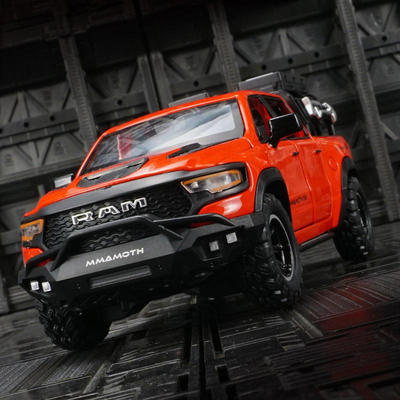 新款 众源兴仿真皮卡货车越野车合金模型汽车摆件金属可开门