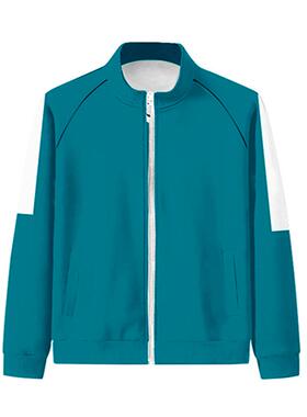 新款 运动服秋季立领拉链卫衣(新编号)蓝色ZW107休闲纯色开衫