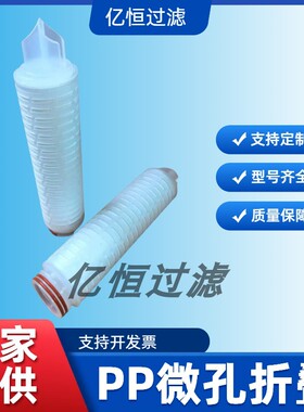 电厂直供pp微孔折叠滤芯DFM40PP005A01\DHS-1870-30F纤维水滤芯