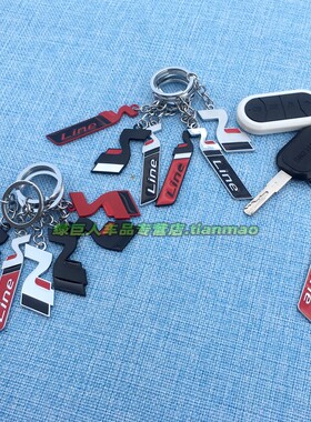 适用现代伊兰特途胜索纳塔名图胜达N标钥匙扣Nline车用钥匙链男士