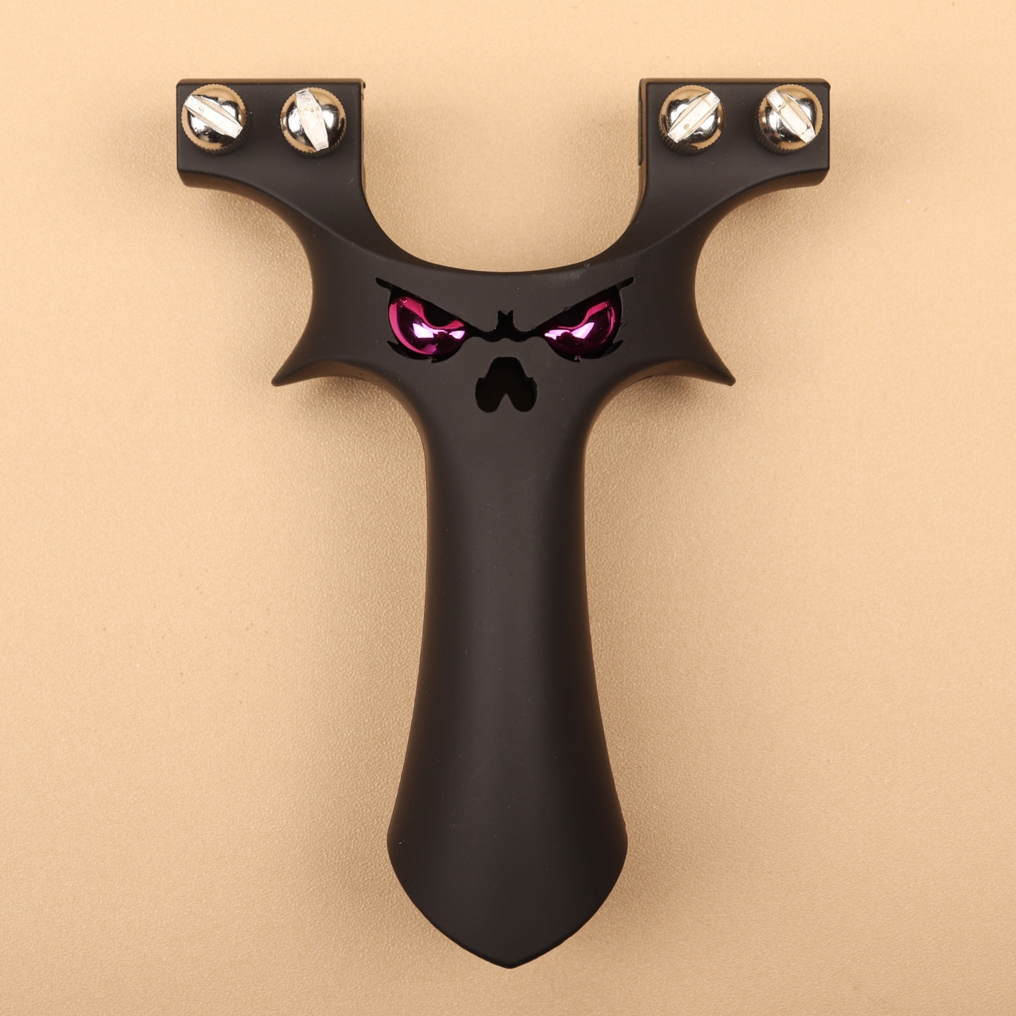 火狼ABS塑料恶魔大炮快压弹弓扁皮高精准树脂弹弓夹片弹弓