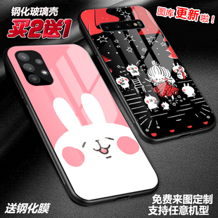 可爱卡娜赫拉手机壳适用三星s25a16a55s24s23a22a53a52a54note20u玻璃s21a42a32s21fe a90a80m33a12note10a9s