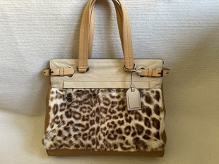 纯元 女士马毛配皮单肩包