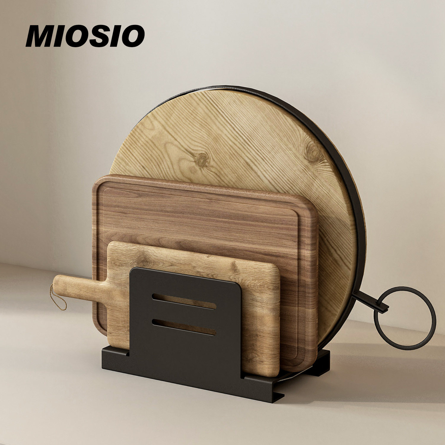 MIOSIO切菜板放置架子砧板案板收纳架粘板立式台面厨房支架太空铝