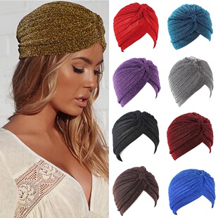 turban headband cap muslim winter warm headwear casual knot