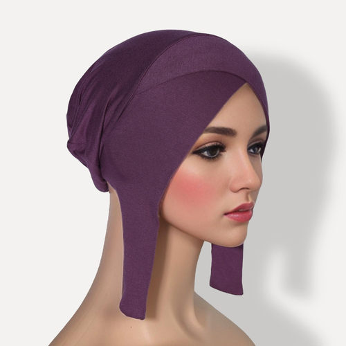Turban cap women 多色莫代尔新款四季交叉打底帽中东不起球