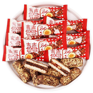 阿Q熊吾家有喜夹心巧克力棒结婚喜糖招待小零食订婚乔迁专用糖果