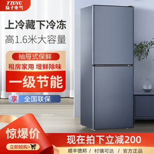 扬子电气无霜双门式 电冰箱冷藏冷冻小型家用宿舍一级节能三门冰箱