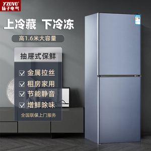 扬子电气无霜双门式电冰箱冷藏冷冻迷你小型家用宿舍三门一级节能