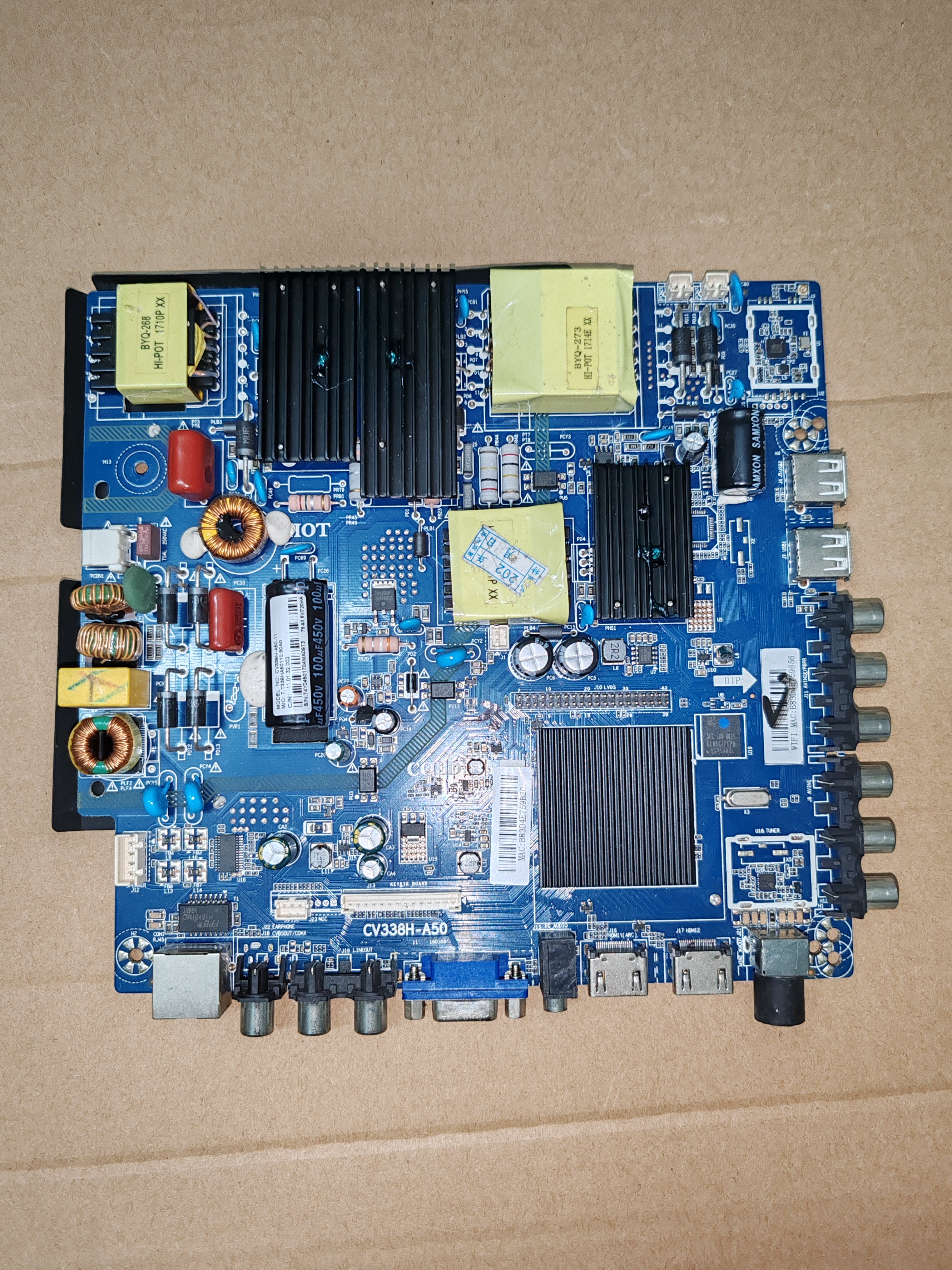 智能网络WiFi金锐显双核LED液晶电视主板 CV338H-A50 有英文驱动